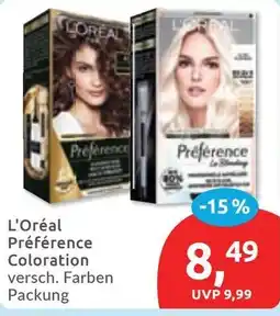 Budni L'Oréal Préférence Coloration Angebot