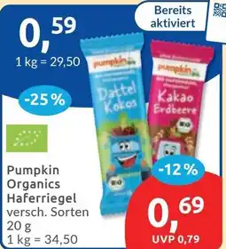 Budni Pumpkin Organics Haferriegel Angebot