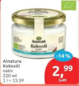 Budni Alnatura Kokosöl nativ Angebot