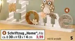 Thomas Philipps Schriftzug „Home“ Angebot