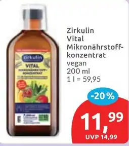 Budni Zirkulin Vital Mikronährstoff-konzentrat vegan Angebot