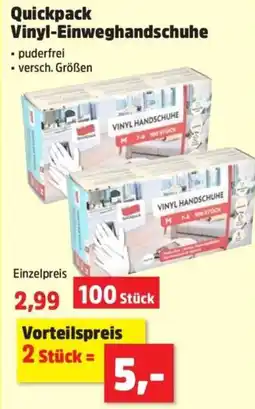 Thomas Philipps Quickpack Vinyl-Einweghandschuhe Angebot
