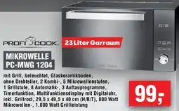 EDEKA Foodservice Profi cook mikrowelle PC-MWG 1204 Angebot