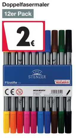 Woolworth Doppelfasermaler STENZER Angebot
