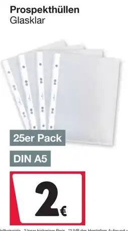 Woolworth Prospekthüllen Glasklar Angebot