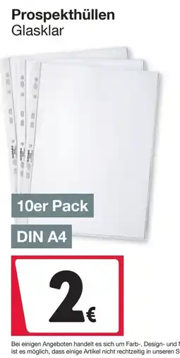 Woolworth Prospekthüllen Glasklar Angebot