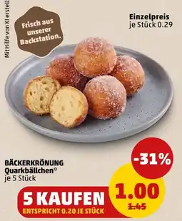 PENNY BÄCKERKRÖNUNG Quarkbällchen* Angebot