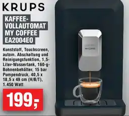 EDEKA Foodservice Krups kaffeevollautomat my coffee EA2004E0 Angebot