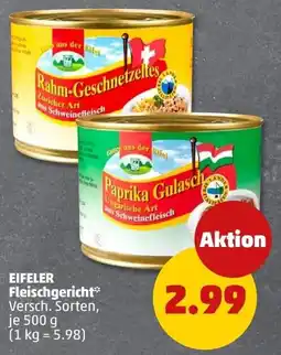 PENNY EIFELER Fleischgericht Angebot