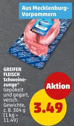 PENNY GREIFEN FLEISCH Schweinezunge* Angebot