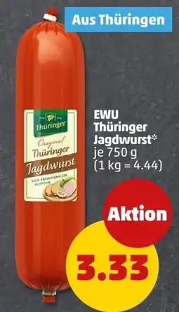 PENNY EWU Thüringer Jagdwurst Angebot