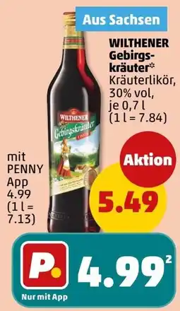 PENNY WILTHENER Gebirgskräuter Kräuterlikör Angebot