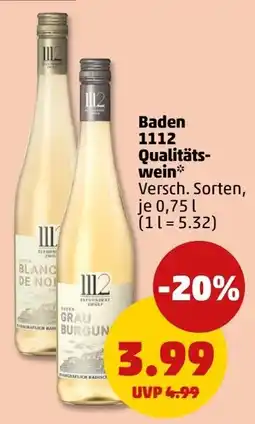 PENNY Baden 1112 Qualitäts-wein Angebot