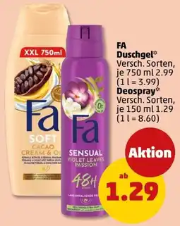 PENNY Fa Duschgel Angebot