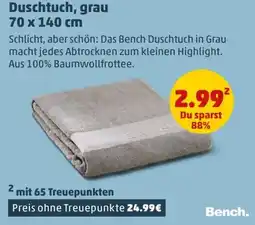 PENNY Bench Duschtuch, grau Angebot