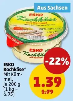 PENNY ESKO Kochkäse mit Kümmel Angebot