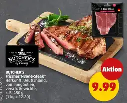 PENNY BUTCHER'S Frisches T-Bone-Steak Angebot