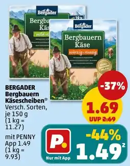 PENNY Bergader Bergbauern Käsescheiben Angebot