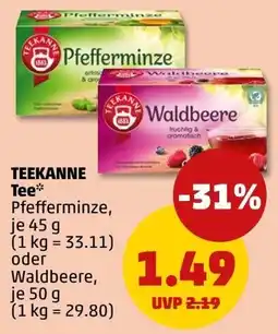 PENNY TEEKANNE Tee* Pfefferminze, Waldbeere Angebot
