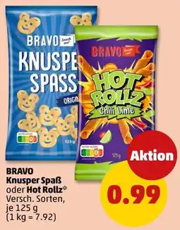 PENNY BRAVO Knusper Spaß oder Hot Rollz Angebot