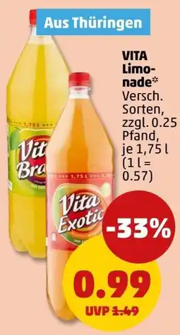 PENNY Vita Limonade Angebot
