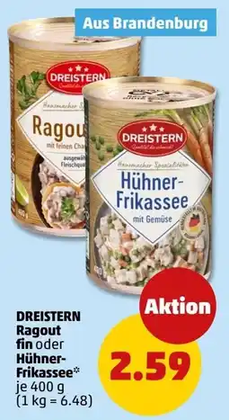 PENNY DREISTERN Ragout oder Hühner-Frikasse Angebot
