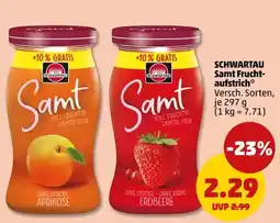 PENNY SCHWARTAU Samt Fruchtaufstrich Angebot