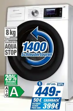 expert Techno Land Bauknecht Waschmaschine B6R 88E Silence DE Angebot