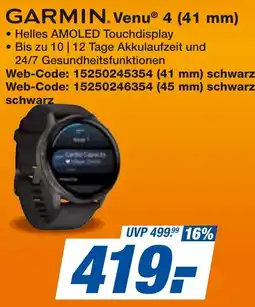 expert Techno Land GARMIN Venu 4 (41 mm) Angebot