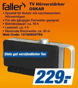 expert Techno Land faller TV Hörverstärker OSKAR Angebot