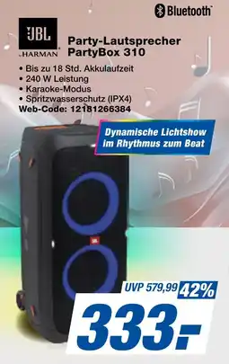 expert Techno Land JBL Party-Lautsprecher PartyBox 310 Angebot