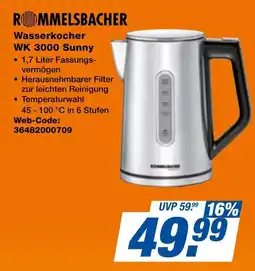 expert Techno Land RÖMMELSBACHER Wasserkocher WK 3000 Sunny Angebot