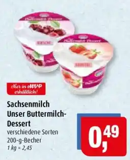 Markant Sachsenmilch Unser Buttermilch-Dessert Angebot