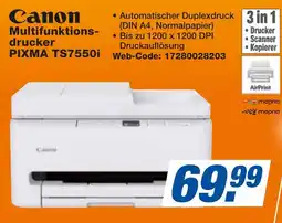 expert Techno Land Canon Multifunktionsdrucker PIXMA TS7550i Angebot