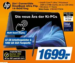 expert Techno Land hp 2in1 Convertible OmniBook Ultra Flip 14-fh0670ng Angebot