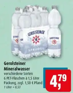 Markant Gerolsteiner Mineralwasser Angebot