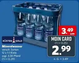 Combi KÜSTEN GOLD Mineralwasser Angebot