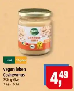 Markant vegan leben Cashewmus Angebot