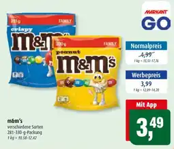 Markant m&m's Angebot