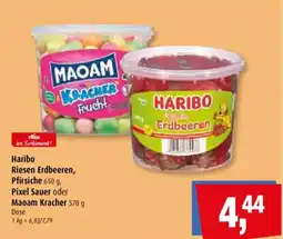 Markant Haribo Riesen Erdbeeren, Pfirsiche Angebot