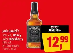Markant Jack Daniel's Honey oder Blackberry Angebot