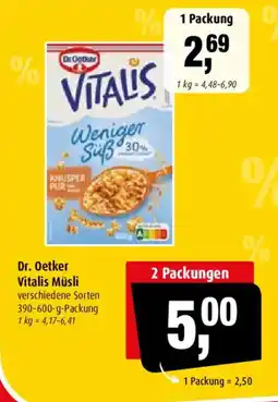 Markant Dr. Oetker Vitalis Müslis Angebot