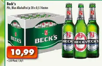 Lösch Depot Beck's Pils, Blue Alkoholfrei Angebot