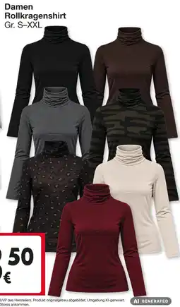 Woolworth Damen Rollkragenshirt Angebot