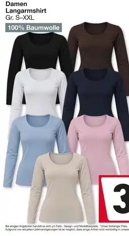 Woolworth Damen Langarmshirt Angebot