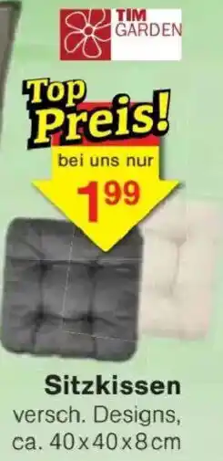 Jawoll TIM GARDEN Sitzkissen Angebot