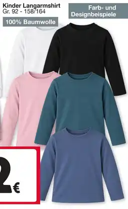Woolworth Kinder Langarmshirt Angebot