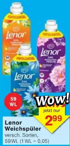 Jawoll Lenor Weichspüler Angebot