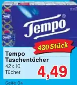 Jawoll Tempo Taschentücher Angebot
