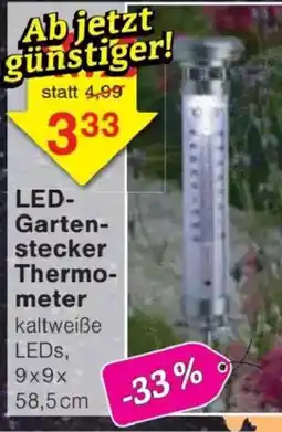 Jawoll LED-Gartenstecker Thermometer Angebot